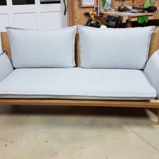banquette/canapé en chêne